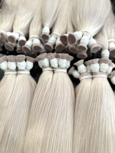 ต่อผมสีบลอนด์โทนเย็น ผมแท้คุณภาพสูง ตรงจากโรงงาน - Product Image 3