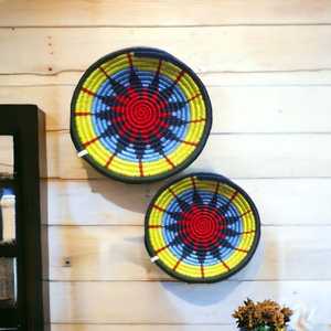 Gran oferta, colgante de pared de hierba Sabai Multicolor hecho a mano/cesta de pared/Decoración de pared para el hogar y la Oficina - Product Image 3