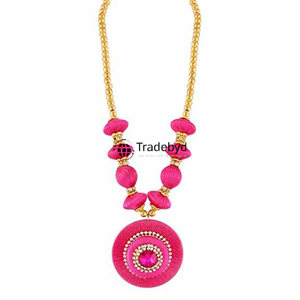 Tradebyd Collier de broderie traditionnelle Bijoux faits à la main Collier élégant de style Boho - Product Image 2