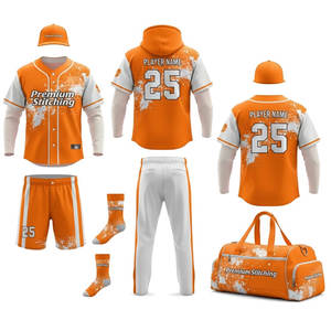 Tenues de baseball personnalisées en gros, maillots et pantalons d'équipe OEM, uniforme de jeu d'entraînement sublimé - Product Image 2