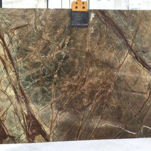 แผ่นหินอ่อนธรรมชาติสีเรนฟอร์เรสต์สีน้ำตาลแผ่นหินอ่อนธรรมชาติ/กระเบื้องทันสมัยสำหรับทางเข้าห้องนอนห้องนั่งเล่นห้องอาหารวิลล่ากลางแจ้ง honed for - Product Image 4