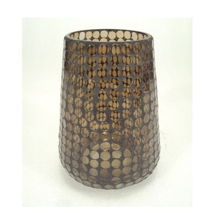 <b>Red</b> & Pink Color Mosaic Finished Glass Hurricanes <b>Candle</b> Holder for Home Decorative Party Christmas Table Decor - Product Image 4