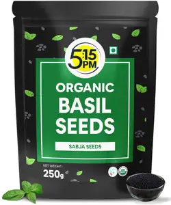 Semillas orgánicas de albahaca para comer, 250g, semillas de albahaca orgánicas sin procesar, 100% g