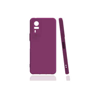 Étui de téléphone portable en silicone violet Vivo Y51 MRSA de qualité supérieure, coque arrière protectrice flexible, design doublé, Realme A53 7 Plus 11Pro - Product Image 1