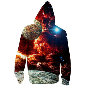 Sweat à capuche personnalisé en relief 3D pour homme, 65% polyester, 35% coton, sweat à capuche thermique surdimensionné pour l'hiver, sublimation vierge - Product Image 6