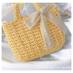Bolso de Verano Tejido a Crochet, Bolso de Mano con Diseño Floral Hecho a Mano, Bolso de Hombro, Bolso de Playa de Verano, Bolsos Tejidos Calados - Product Image 1