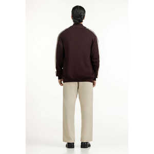 Pull en tricot à capuche pour homme, coupe classique MN-SWT-WS25-301 B, motif et logo imprimés, automne et printemps - Product Image 3