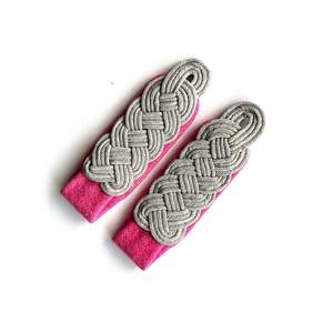 Customized OEM Design Wholesale Reproduction Senior WW2 German Shoulder Board Without Loops - Product Image 4