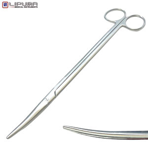 กรรไกรผ่าตัดสัตว์เลี้ยง LIPUMA คุณภาพสูง ขนาด 9 นิ้ว ทำจากเหล็กกล้าไร้สนิม แบบโค้ง สำหรับการผ่าตัดเนื้อเยื่อละเอียดอ่อน - Product Image 2