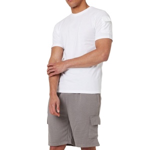 100% Cotton Streetwear Set Oversized O-neck T-<b>shirt</b> & Shorts Custom Logo Breathable Casual Style - Product Image 1