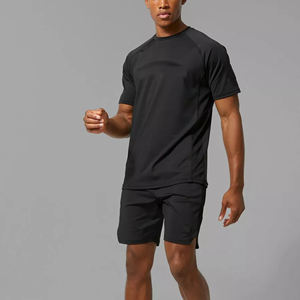 เซ็ตสองชิ้น & กางเกงขาสั้นสำหรับผู้ชายเสื้อยืดและกางเกงขาสั้นผ้าคอตตอน360GSM 100% แบบสั่งทำเสื้อยืดและชุดสั้นลำลองฤดูร้อน - Product Image 6