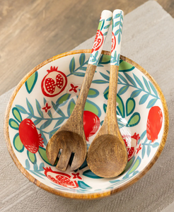 Bol en bois imprimé pour organisateur de cuisine au meilleur prix bol en bois décoratif fait à la main à la mode - Product Image 4