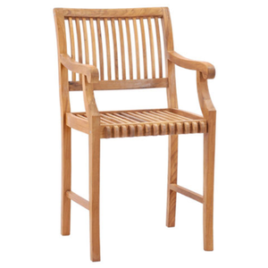 เก้าอี้เดี่ยวขายดี สไตล์โมเดิร์น พร้อมที่วางแขน สำหรับใช้งานกลางแจ้ง ขาแข็งแรง ทำจากไม้สักคุณภาพดี - Product Image 3