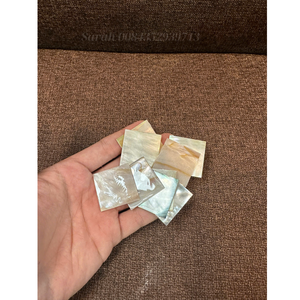 ไม้ม็อบหลวมแผ่นเปลือกหอยมุกสีขาว/เหลือง/ดำขนาด13x18มม., 15x20มม., 18X25มม., 20x30มม., 25x35mm - Product Image 1