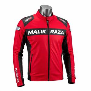 Blouson de motard avec logo personnalisé, protection CE incluse, cuir de vache rouge, vente en gros directe d'usine - Product Image 4