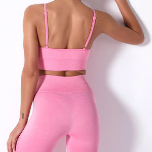 OEM Pakistán ropa de entrenamiento gimnasio caliente Sexy Fitness conjunto transpirable belleza espalda deportes sujetador cintura alta Yoga pantalones cortos - Product Image 4