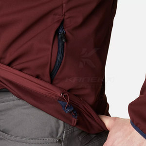 Veste d'hiver softshell pour homme, coupe droite, durable, chaude, coupe-vent, respirante, écologique, légère, pour le quotidien, les voyages et les activités de plein air - Product Image 5