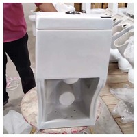 Ventes chaudes, toilettes monobloc en céramique à chasse d'eau par gravité, sanitaires, toilettes de salle de bain avec prix avantageux, Spice 107