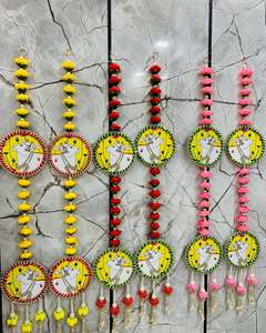 Guirnaldas de flores artificiales colgantes de vaca Pichwai, decoración de fondo, estilo rosa, Jaipur, decoración de pared de boda personalizada ecológica - Product Image 6