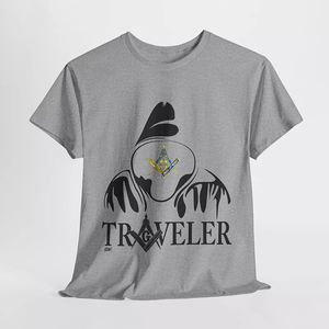 Haute qualité sur mesure hommes à manches courtes franc-maçon voyageur maçonnique boussole Logo Premium polaire respirant T-Shirts - Product Image 1