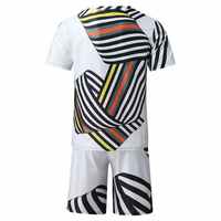 Ensemble T-shirt et short de marque unisexe personnalisé ensemble deux pièces surdimensionné vierge shorts et t-shirts pour hommes
