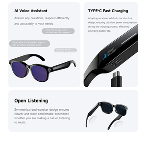 Lunettes Intelligentes M89S AI avec Caméra 8MP, Traduction Vocale, Lecteur de Musique, Contrôle Tactile, Portables - Product Image 4
