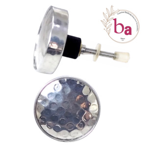 Venta al por mayor de lujo plata martillado cajón puerta gabinete perillas tirador moderno para armario tocador cocina dormitorio aplicación - Product Image 1