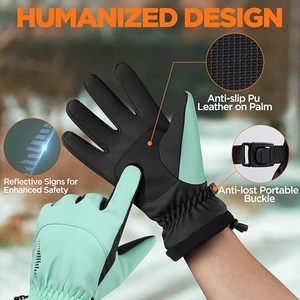 Trendiness Guantes de invierno de cuero de lujo Forro suave Estilo elegante para hombres Conducción diaria Conducción Estilo de moda - Product Image 3