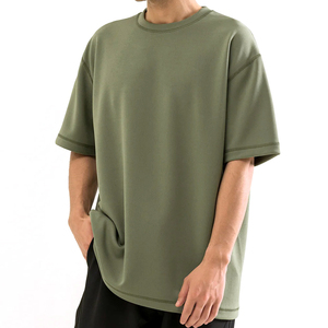 เสื้อยืดโอเวอร์ไซส์สำหรับผู้ชายผ้าคอตตอนสีพื้นผ้าถักพิมพ์ลายดิจิทัลระบายอากาศได้ดีพิมพ์ลายดิจิทัลสำหรับ100% - Product Image 1