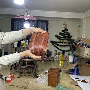 Mechones de pelo liso de doble hueso, extensiones de pelo liso sedoso de Color natural, con cutícula de 12A, producto en oferta - Product Image 3