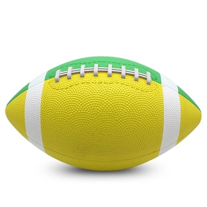 Ballon de rugby en cuir PU léger, taille personnalisée, entraînement, match, football américain, vente en gros OEM - Product Image 2
