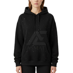 Sudaderas Ligeras y Transpirables con Pedrería para Mujer, Diseño Personalizado, Sudaderas con Pedrería para Mujer 2026 - Product Image 2