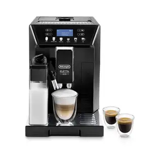 DeLonghis Eletta ECAM45760B带拿铁克丽玛系统的数字超级自动浓缩咖啡机门口交货