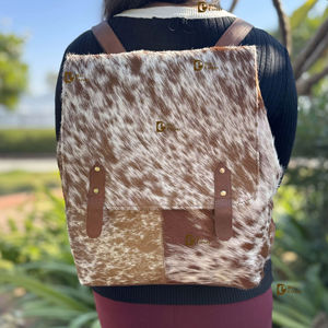 Mochila de cuero de piel de vaca con estilo Unisex clásica hecha a mano gran oferta mochilas de moda multiusos para todos - Product Image 1