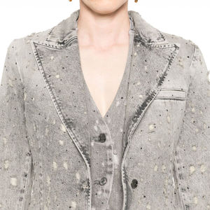 Chaqueta de mezclilla de moda Chaqueta de mezclilla de lujo para mujer Temperamento Casual Moda Outwear Chaqueta de alta calidad para mujer - Product Image 5