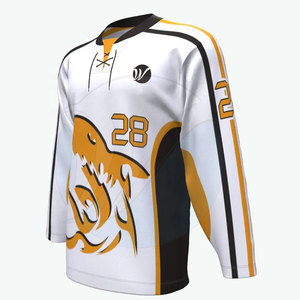 Último estilo Jersey de hockey sobre hielo Venta al por mayor Jersey de hockey sobre hielo Logotipo personalizado Jersey de hockey sobre hielo - Product Image 5