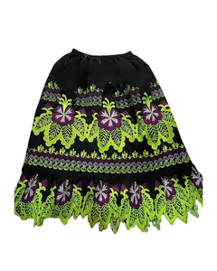 Ropa DE LA ISLA DEL Pacífico personalizada Mumu nuevo vestido para niñas polinesio Hawaiano Samoa Club Vestido de manga elástica para niños falda completa - Product Image 6