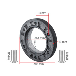 Espesor del Buje del Volante 13 mm - Product Image 2