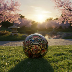 Ballon de football promotionnel personnalisé en promotion, cousu à la machine, outil d'entraînement en cuir PU et caoutchouc - Product Image 5