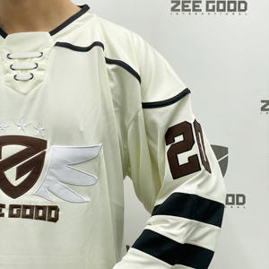 Camisetas de manga larga de alta calidad para hockey sobre hielo y fútbol, camisetas de sublimación de diseño personalizado recién llegadas a la venta - Product Image 5