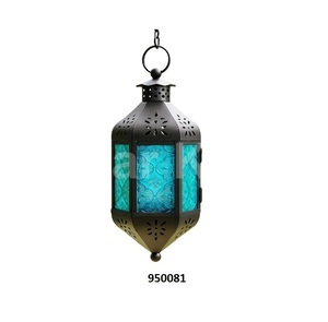 Silver Brass & Clear Glass <b>Lantern</b> Handmade American Style Christmas Home Decor - Product Image 3
