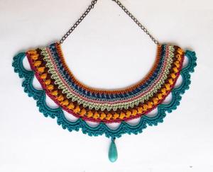 Custom Made Glass Seed Bead Necklaces Made From Multi Colored Glass Seed Beads in Assorted Designs and Patterns for Resale - Product Image 2