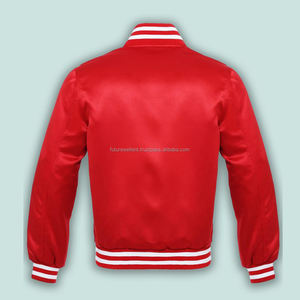 OEM Pakistan Made Men's Varsity Letterman <b>Patchwork</b> <b>Jacket</b> High Quality Coated High Street Stand Collar Front for Spring Season - Product Image 2