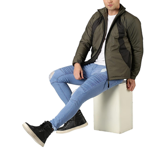 Venta caliente de talla grande impermeable personalizado a prueba de viento de lona Stand Collar Slim chaqueta de lluvia con capucha para hombres mejor precio - Product Image 5