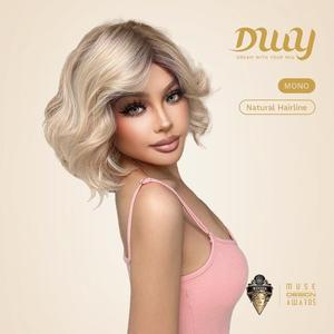 Perruque synthétique courte bouclée Margaret-DWY avec dentelle transparente et raie libre, perruque synthétique classique - Product Image 2