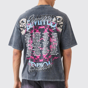 เสื้อยืดผ้าฝ้าย100% พลัสไซส์สำหรับผู้ชายเสื้อยืดพิมพ์ลายปักมัดย้อมผ้าคริสตัลเฮฟวี่เวทเสื้อยืดซักเสื้อไมโครไฟเบอร์ - Product Image 2