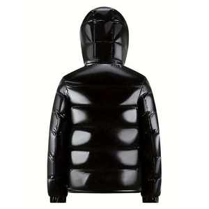 Mens bubble puffer jacket winter casual hooded <b>coat</b> insulated <b>padded</b> outerwear wholesale custom logo manufacturer - Product Image 2