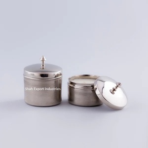 Pot de bougie en métal plaqué cuivre avec couvercle fait à la main rond en métal rempli de cire votive maison bougie décorative faisant des pots - Product Image 6