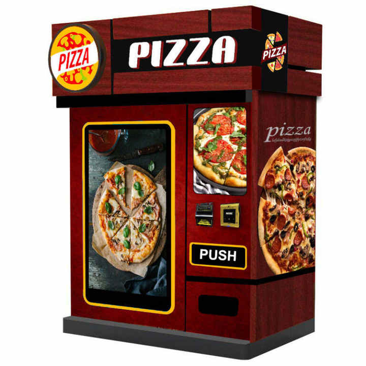 Outdoor Business Self-service Fast Food Making Machine hot pizza kiosk Fully Automatic Pizza Vending Machines
