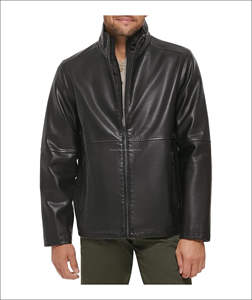 100% Original Boomletcorp Veste en cuir surdimensionnée pour homme Coupe-vent et séchage rapide avec toile pour homme - Product Image 1